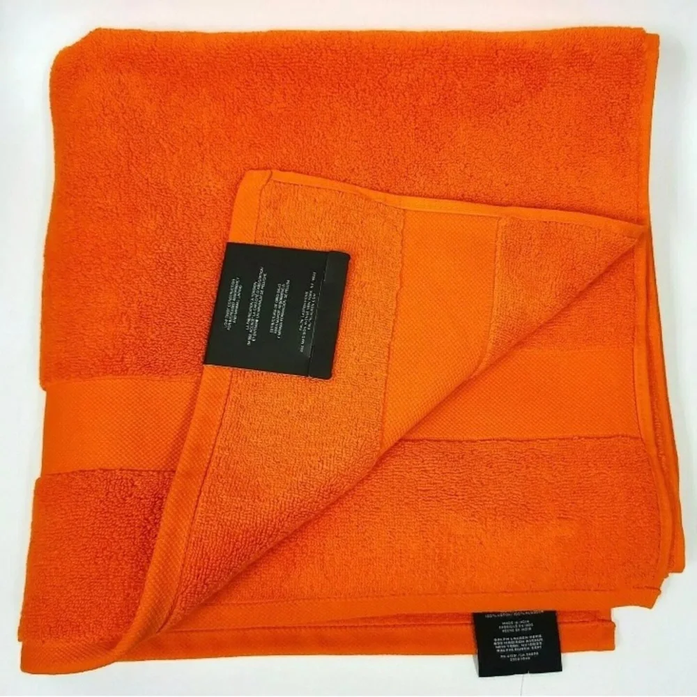 🧡 Lauren Ralph Lauren Westcott Bath Towels - Set of 2 - Summer Orange
